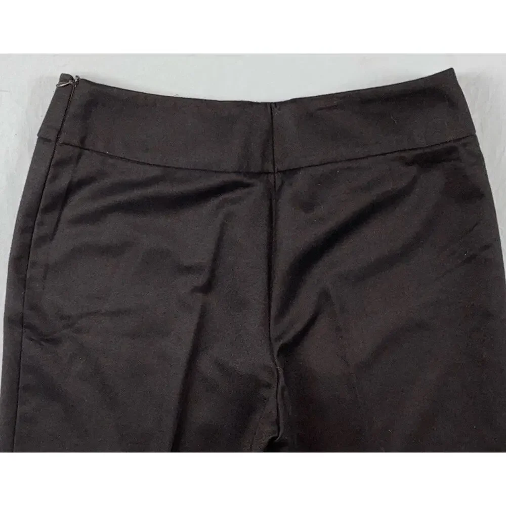 AKRIS Italy Side Zip Flare Leg Lightweight Wool Flannel Pants, Trousers. 8, EUC!